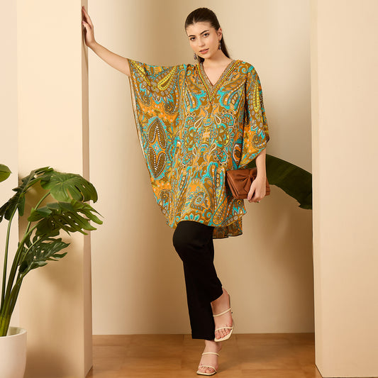 Orange Paisley Tunic