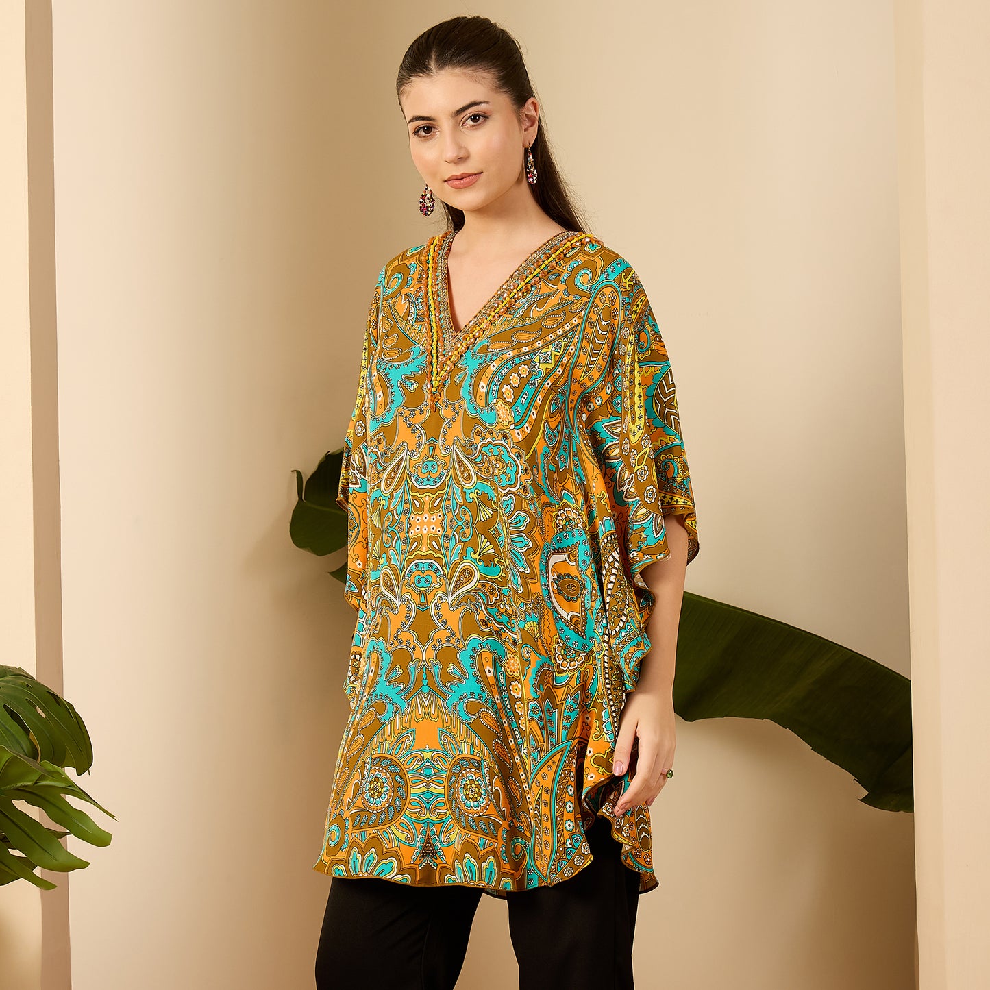 Orange Paisley Tunic
