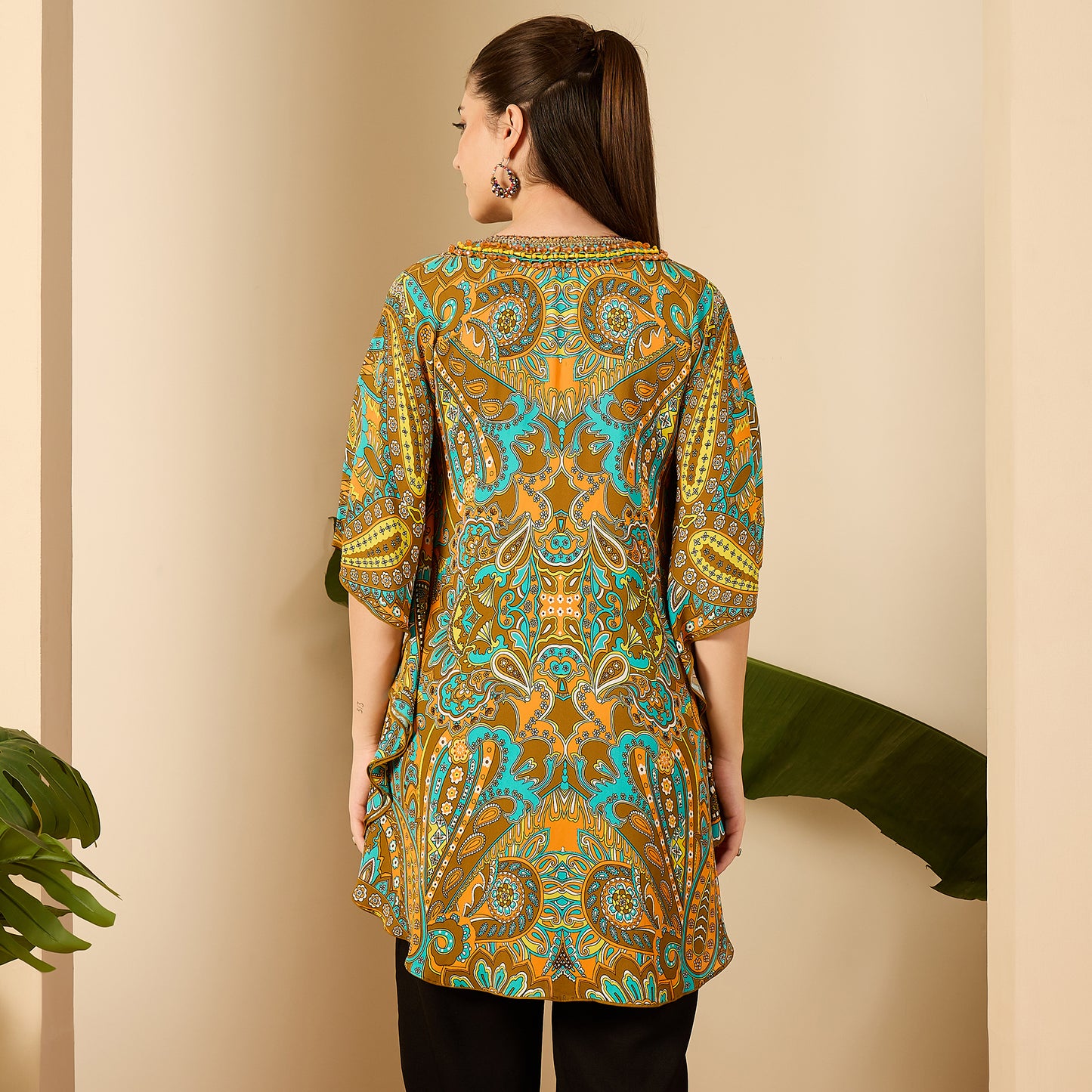 Orange Paisley Tunic