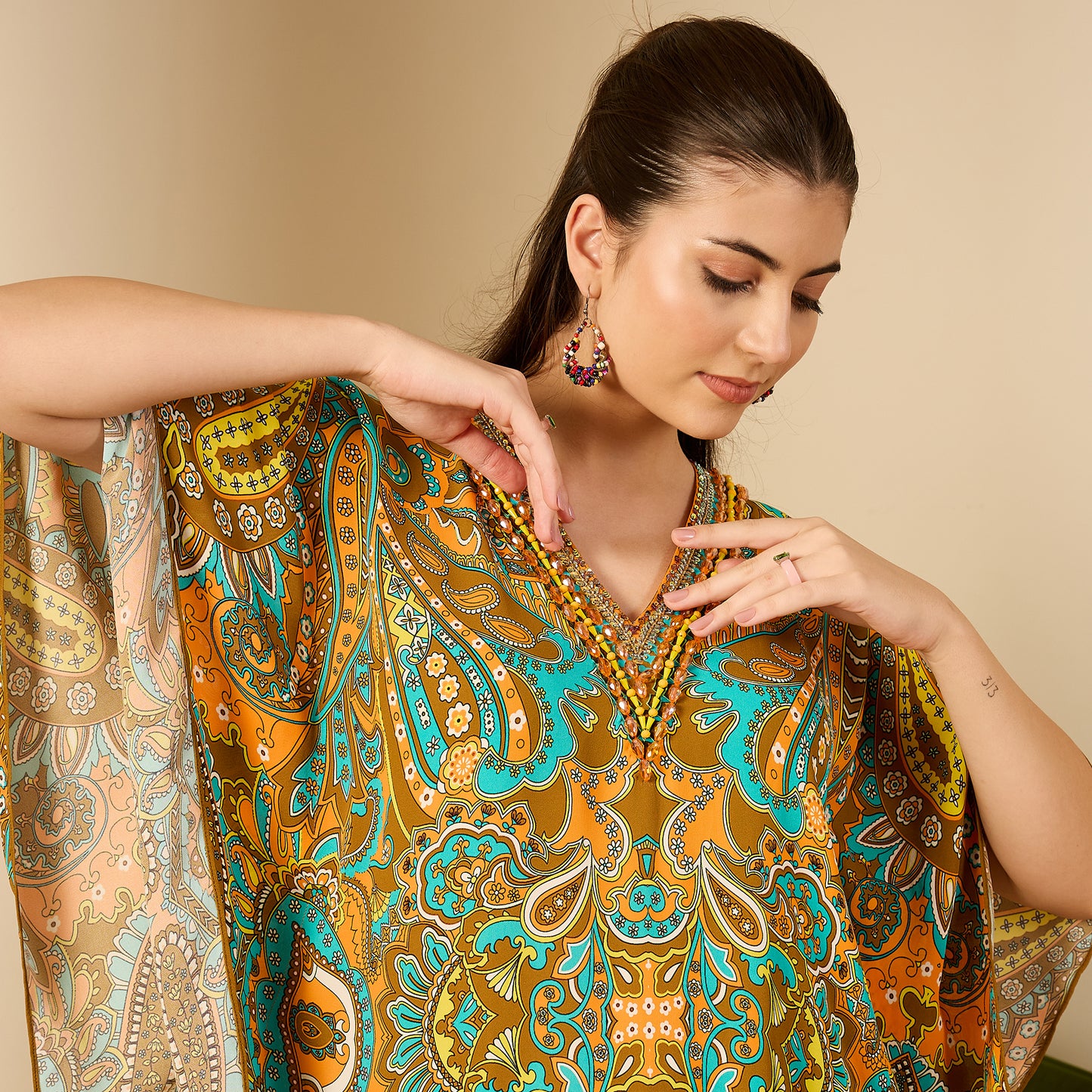 Orange Paisley Tunic