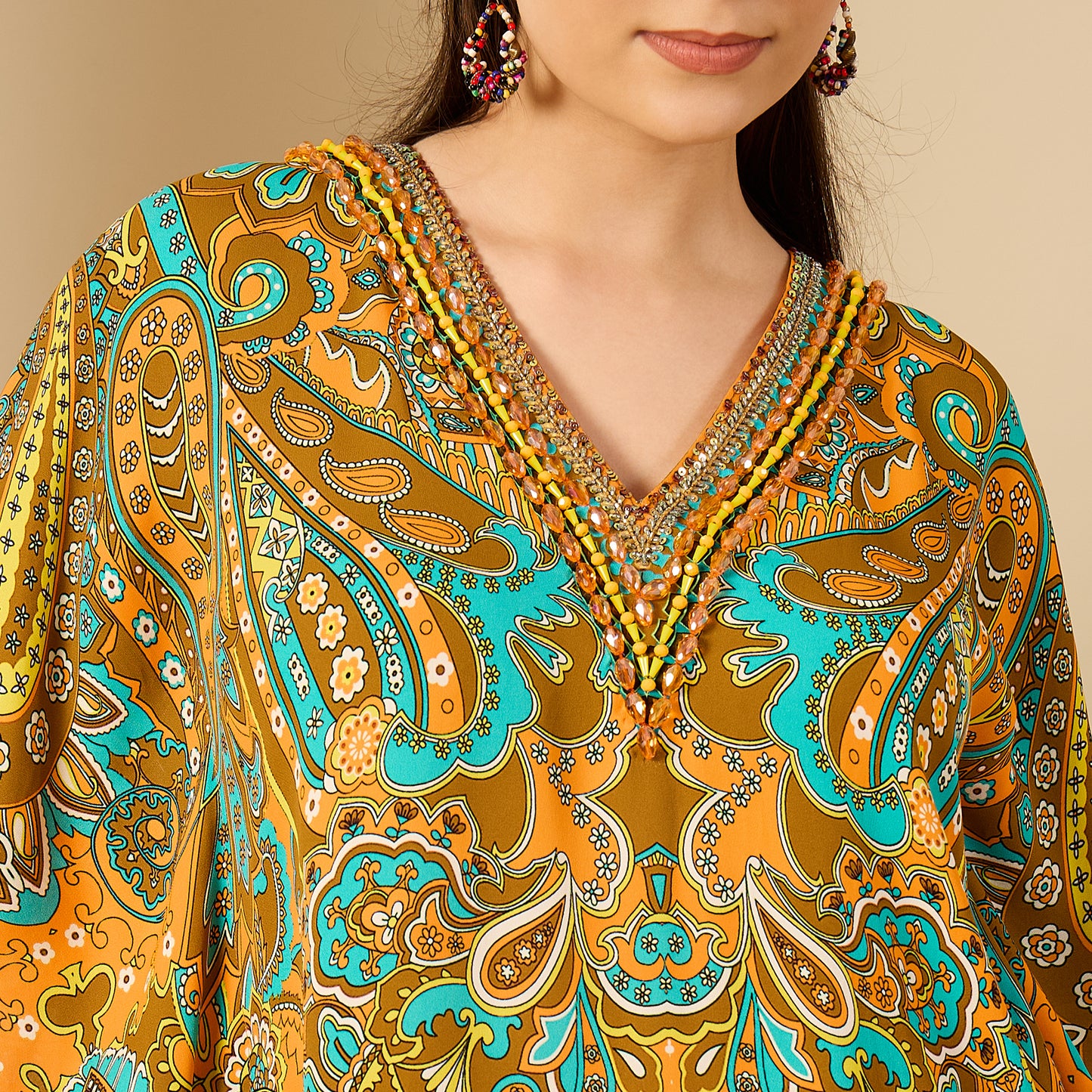 Orange Paisley Tunic