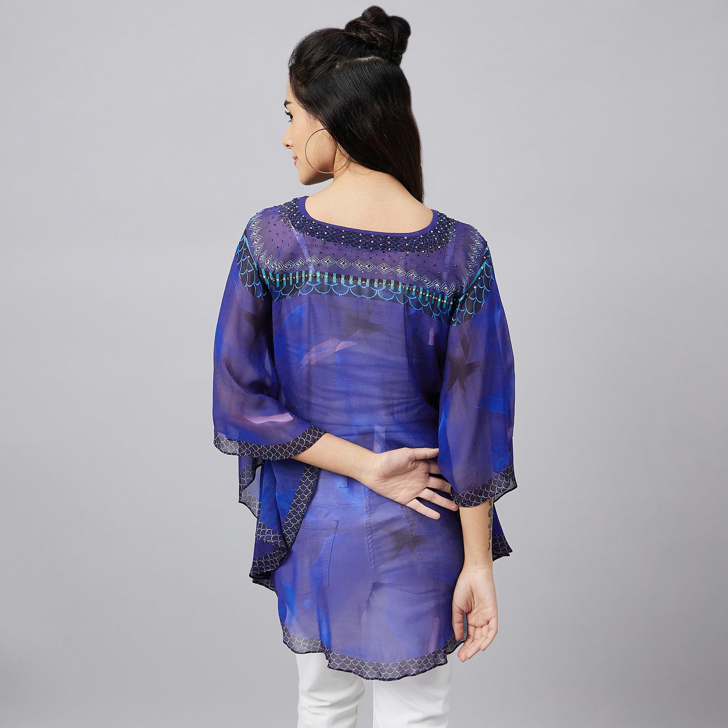 Blue Floral Tunic
