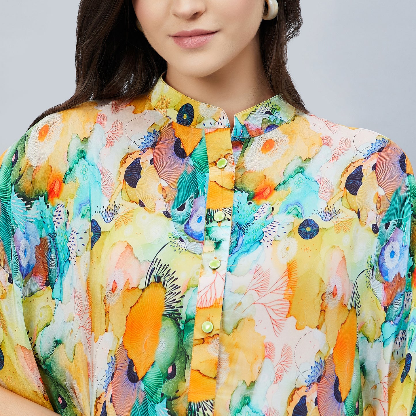 Multicoloured Marine Print Tunic