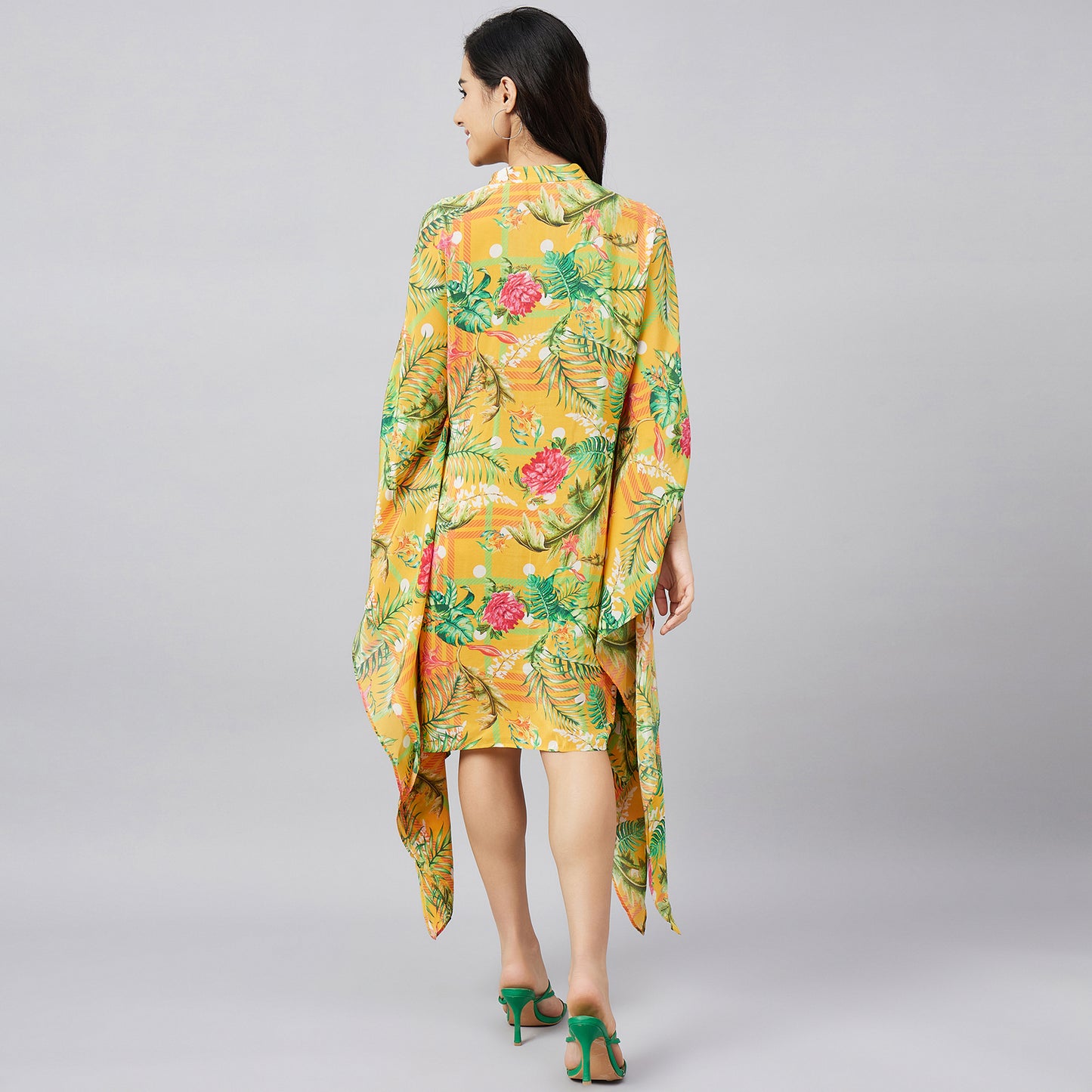 Yellow and Green Jungle Print Tunic