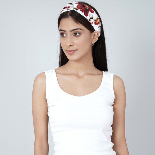 Multicoloured Floral Print Headband