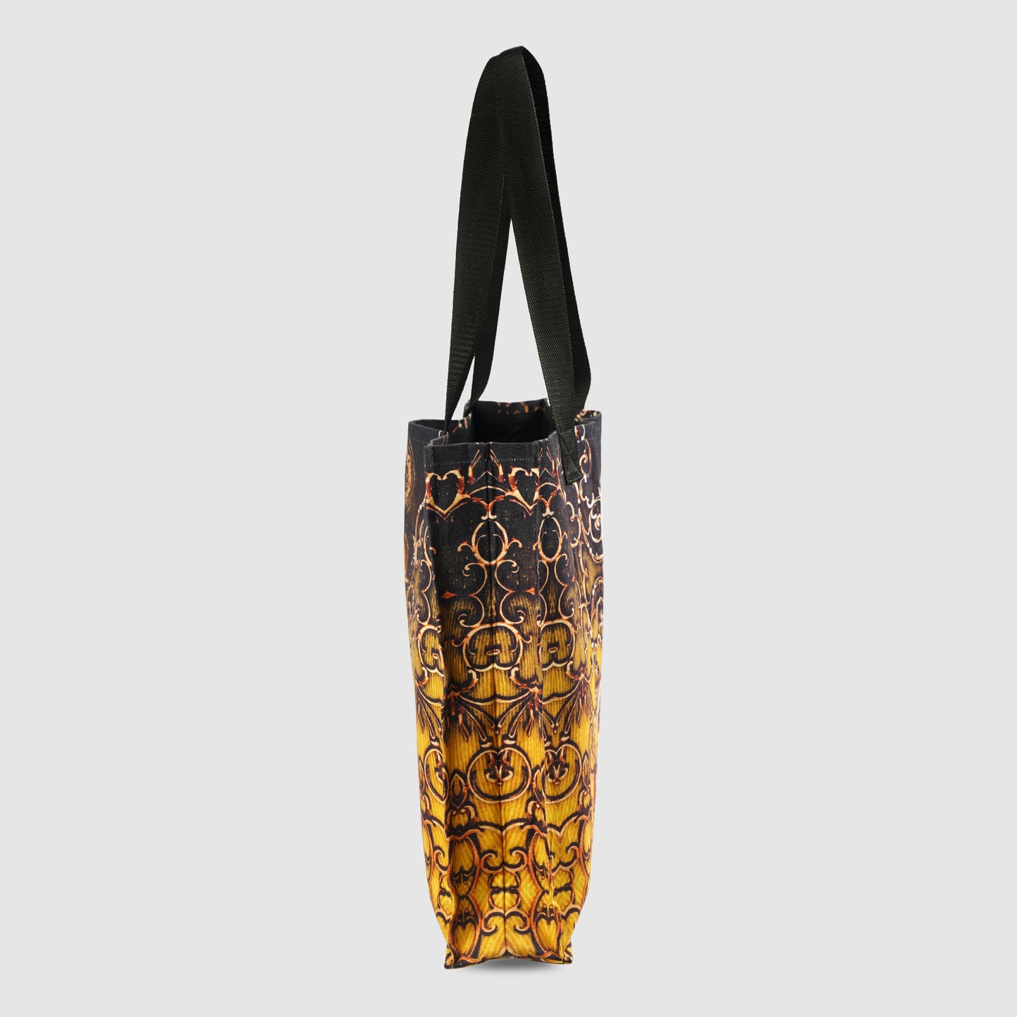 Black and Orange Tribal Print Tote Bag