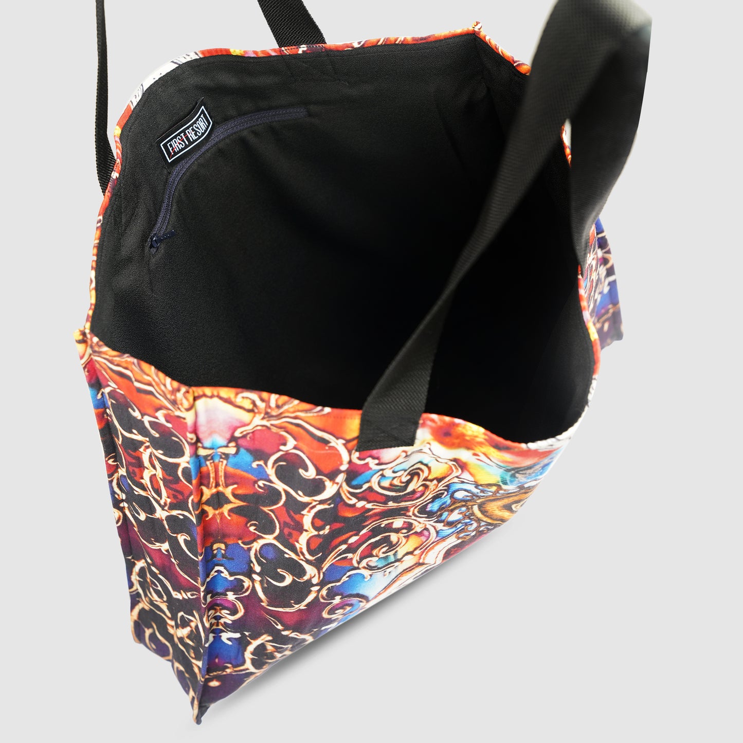 Blue and Magenta Tribal Print Tote Bag