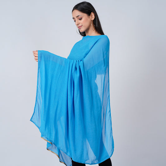 Blue Dupatta