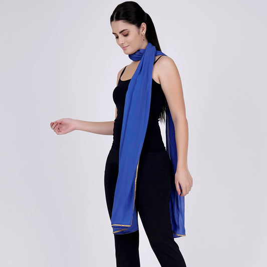 Navy Blue Dupatta