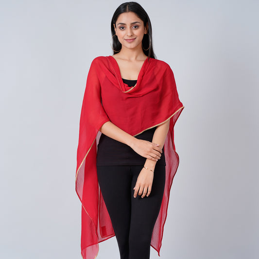 Red Dupatta