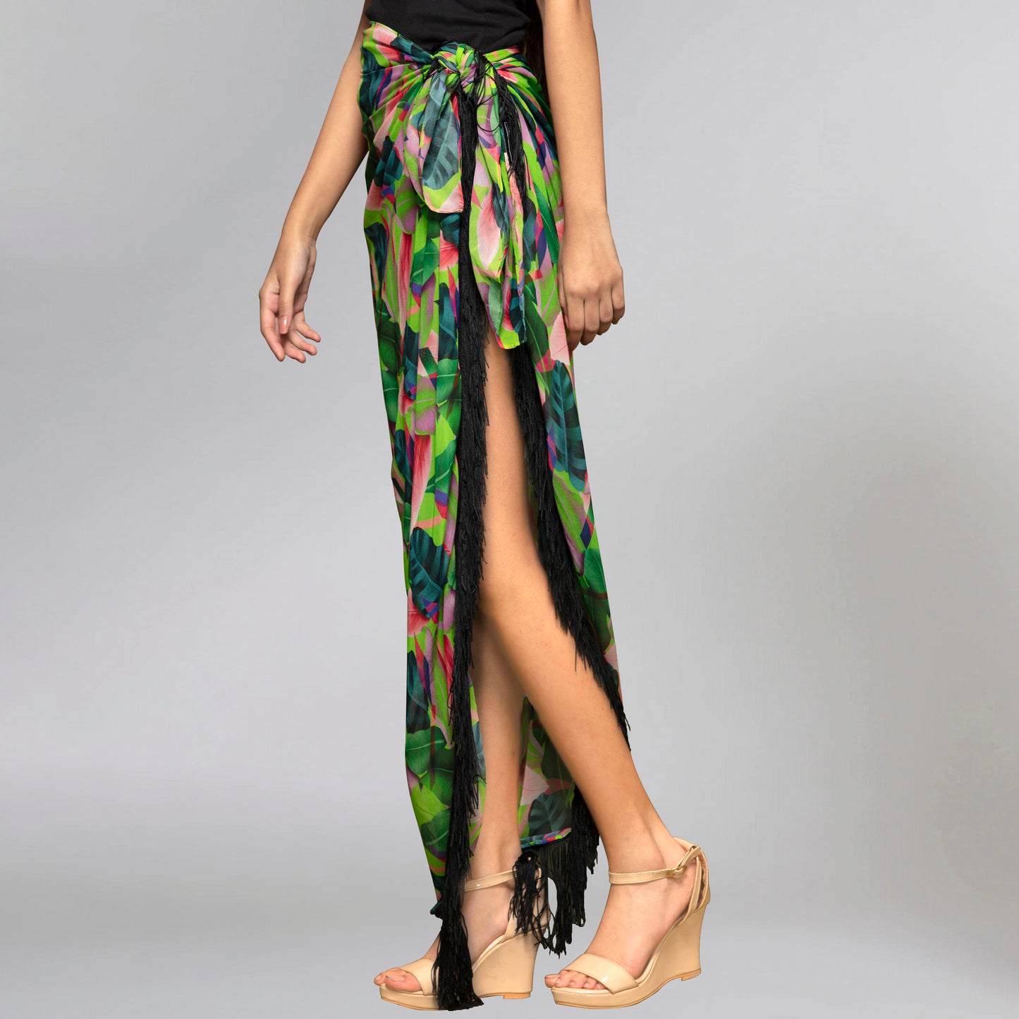 Pink and Green Long Sarong