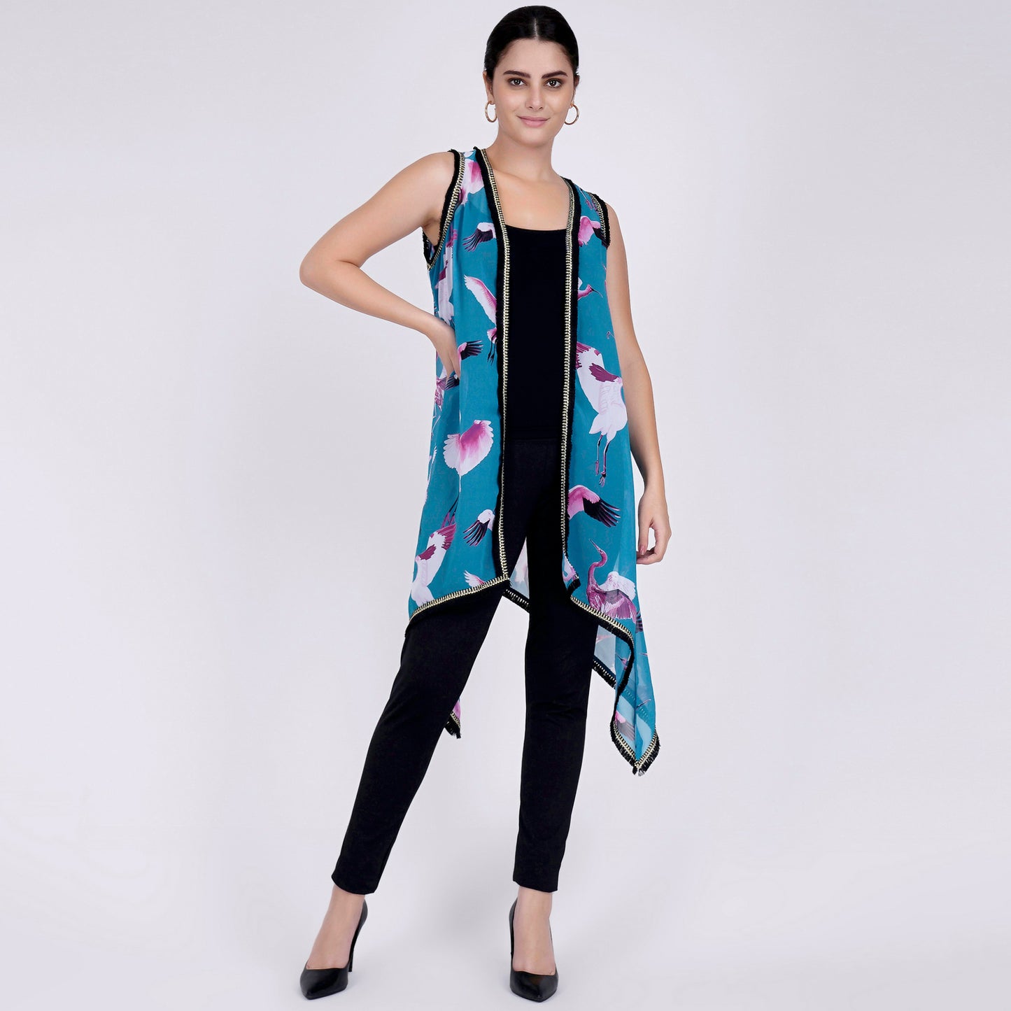 Blue Flamingo Shrug