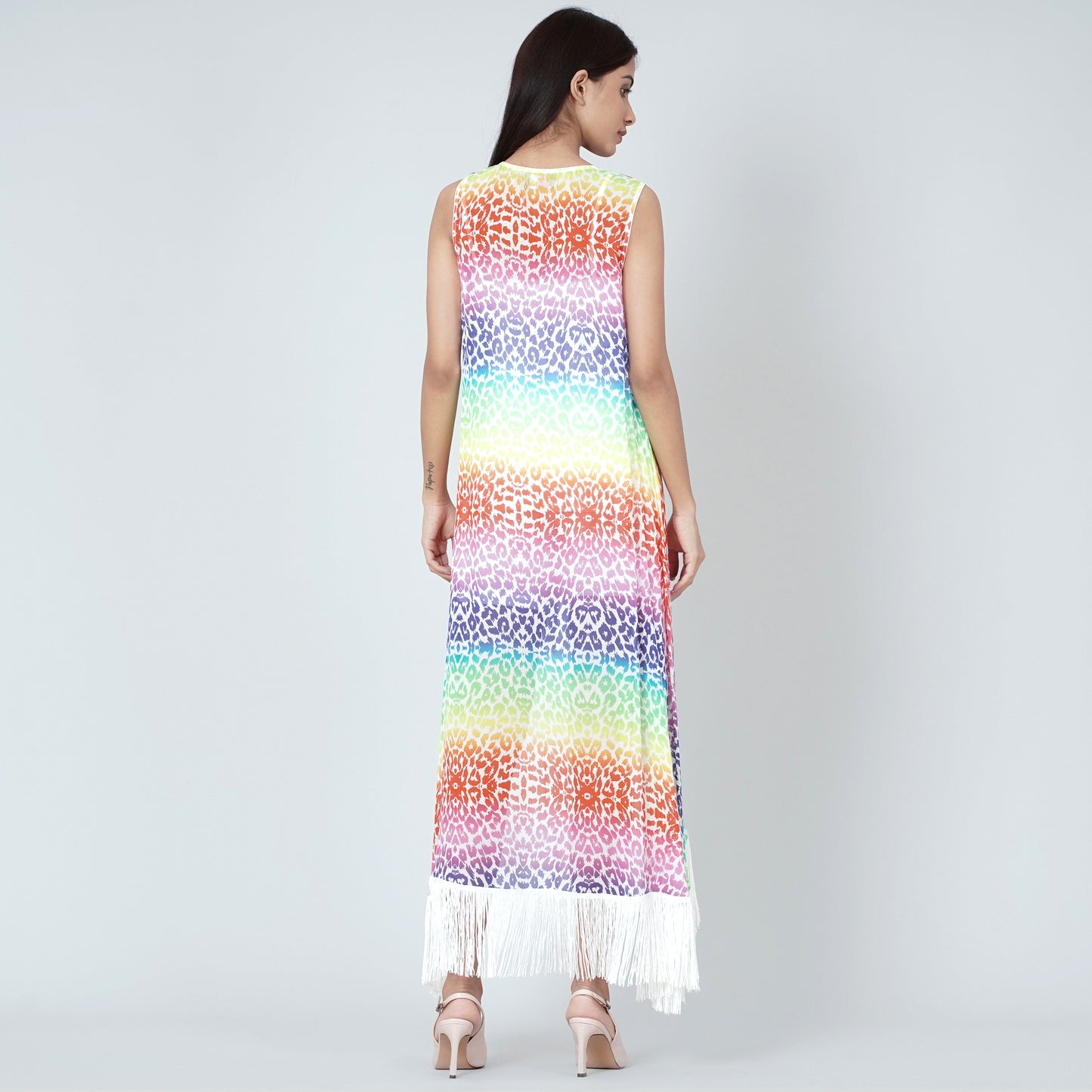 Multicolour Animal Print Cover-Up