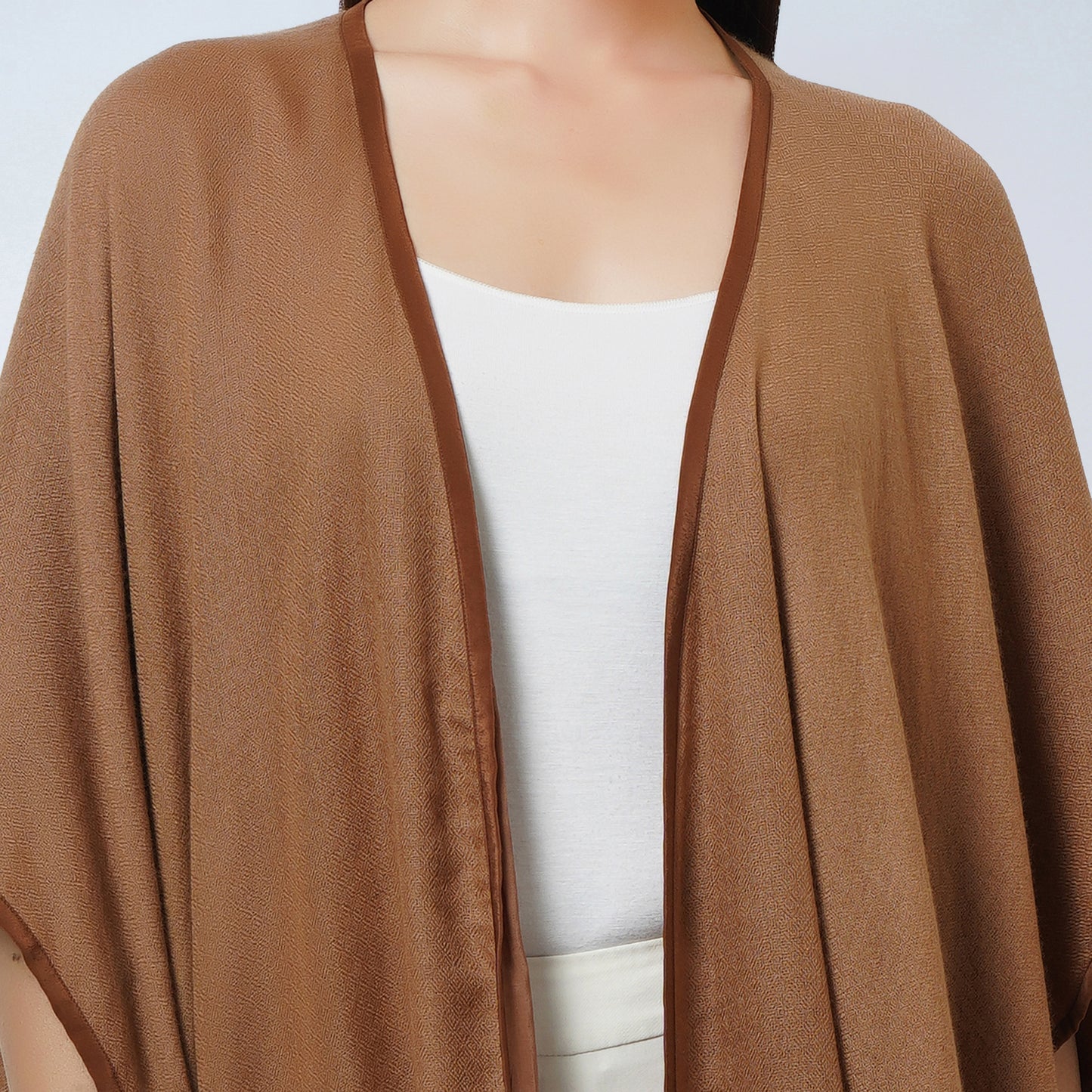 Brown Cashmere Cape