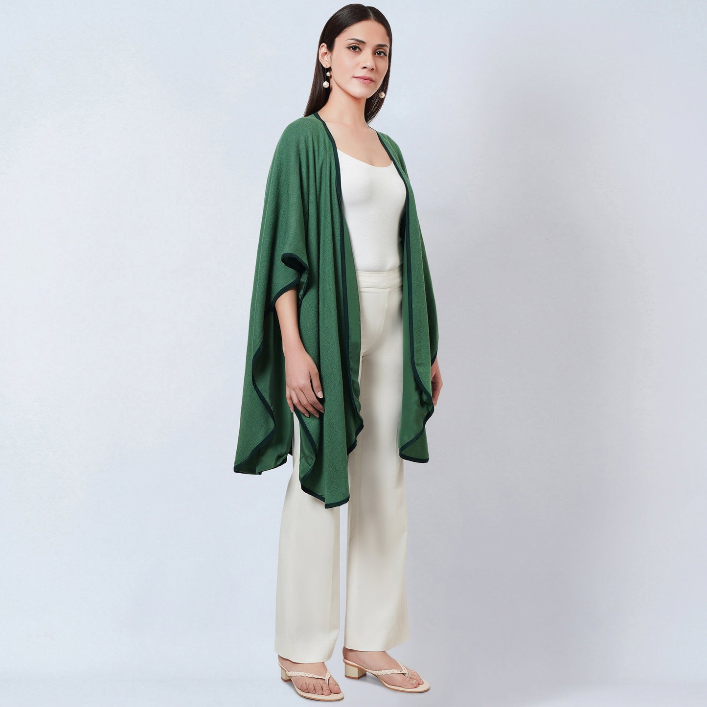 Green Cashmere Cape