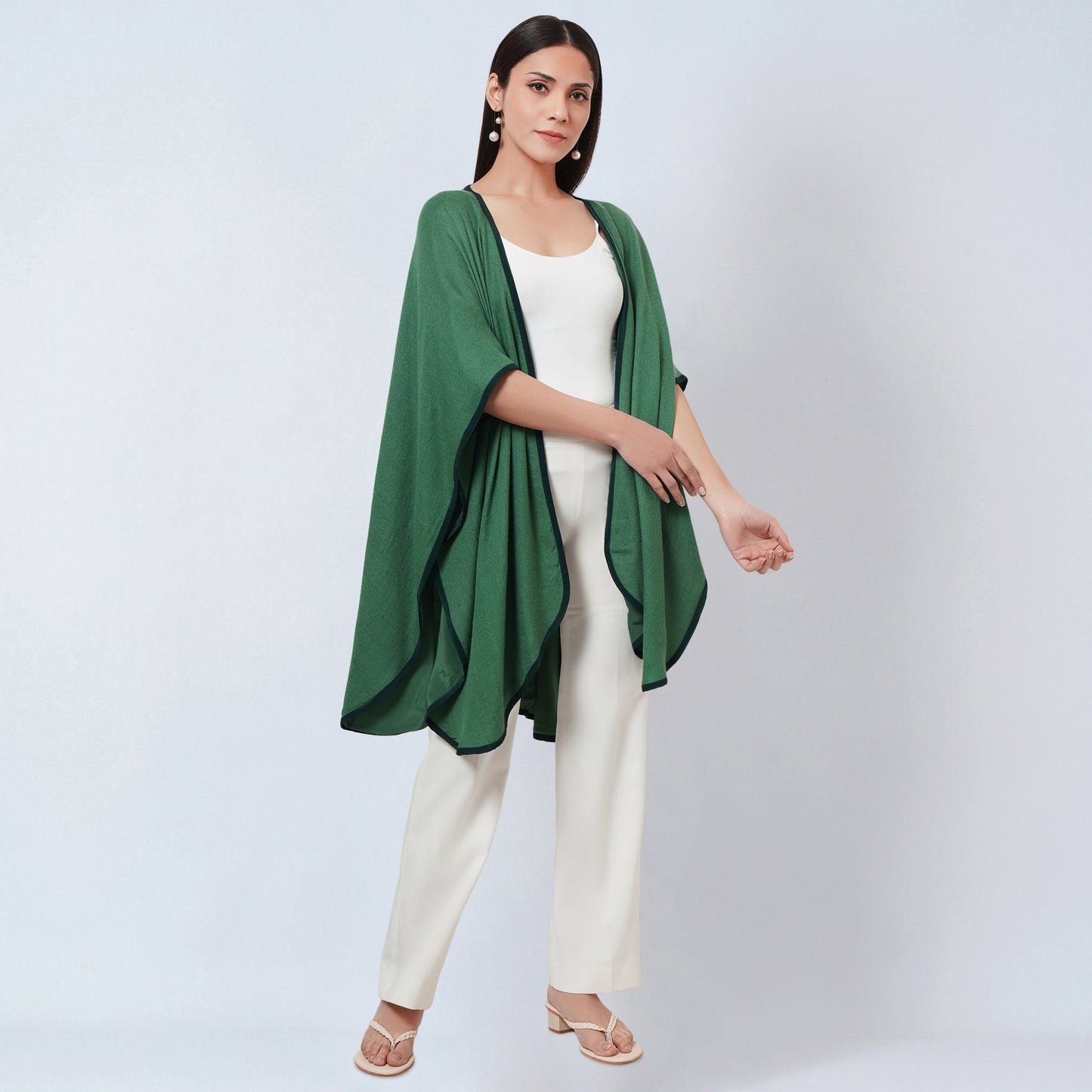 Green Cashmere Cape