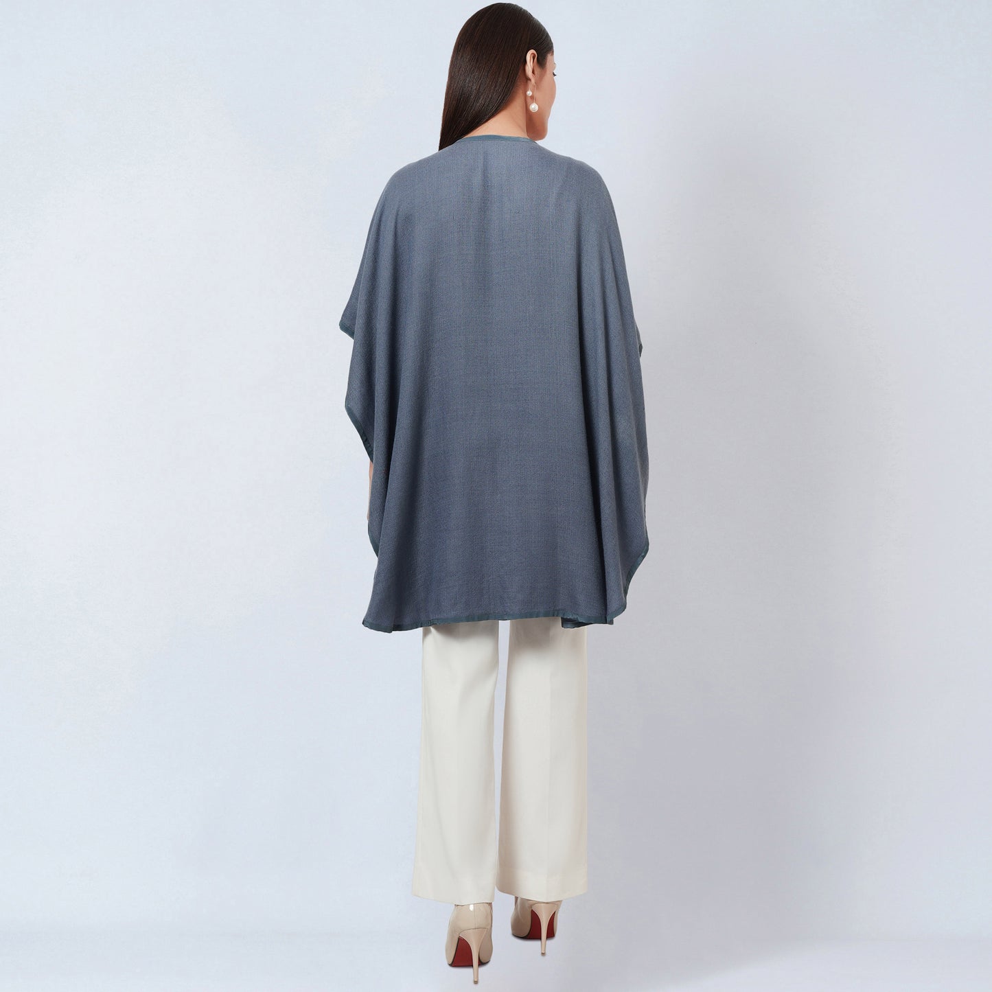 Grey Cashmere Cape