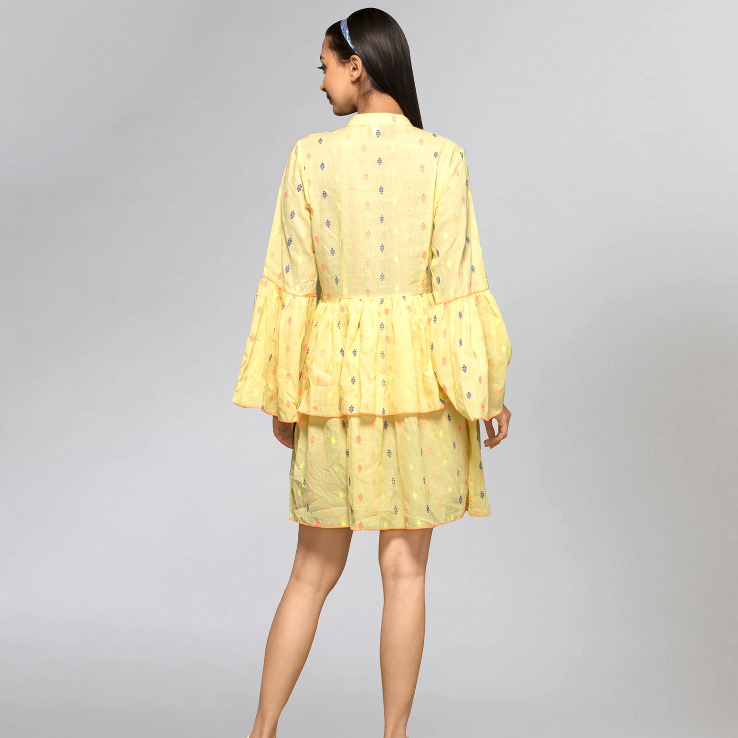 Lemon Yellow Frill Dress