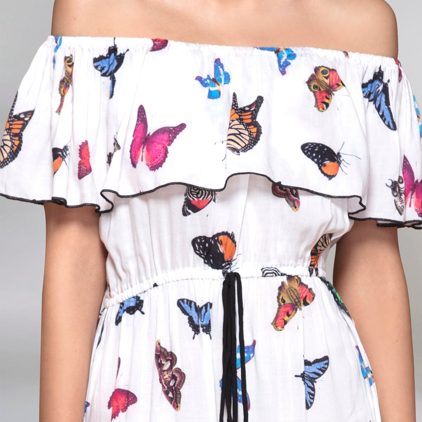 Multicoloured Ruffle Dress