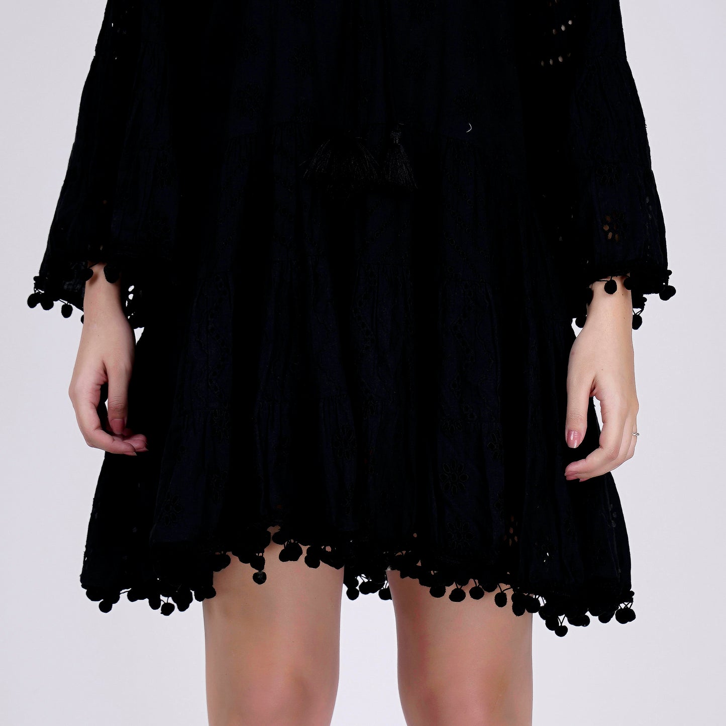 Black Eyelet Dress
