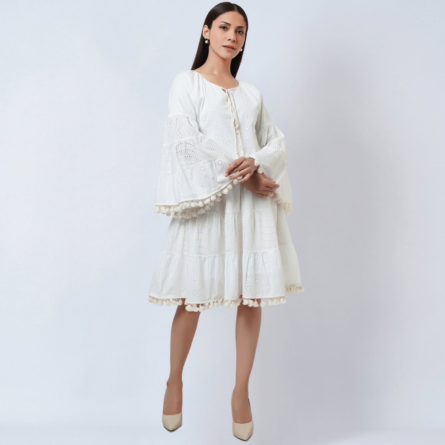 White Eyelet Dress