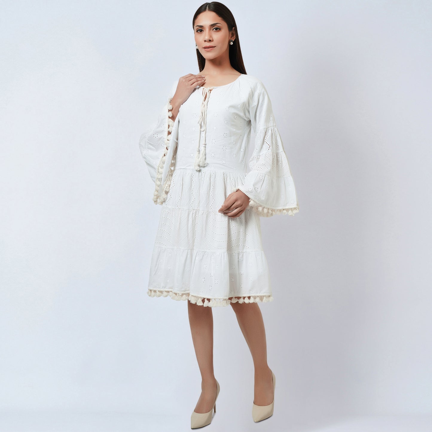 White Eyelet Dress