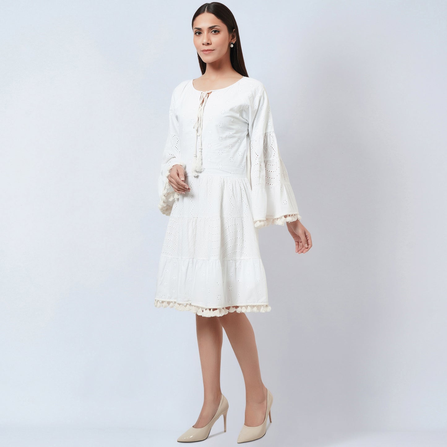 White Eyelet Dress