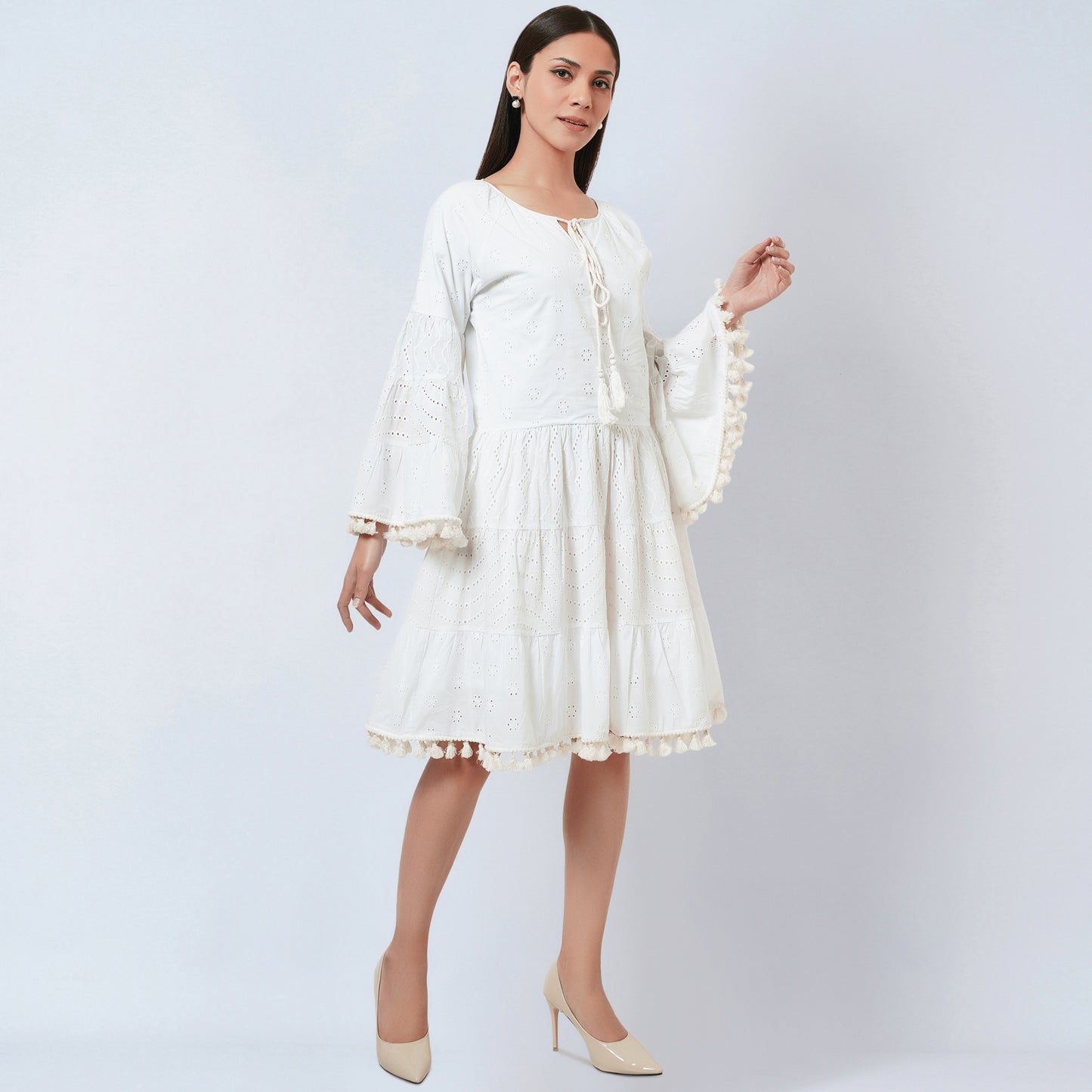 White Eyelet Dress
