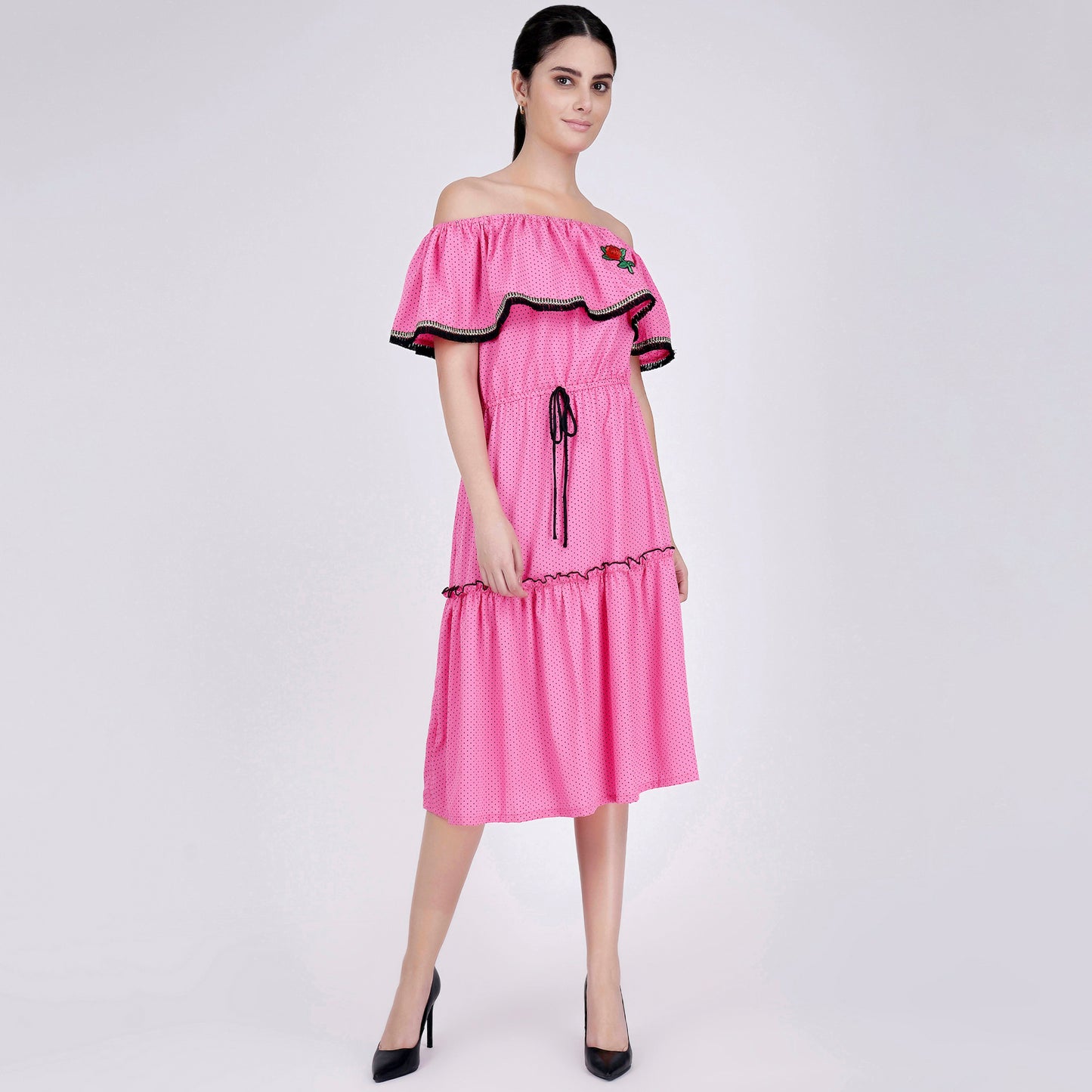 Pink Ruffled Dress