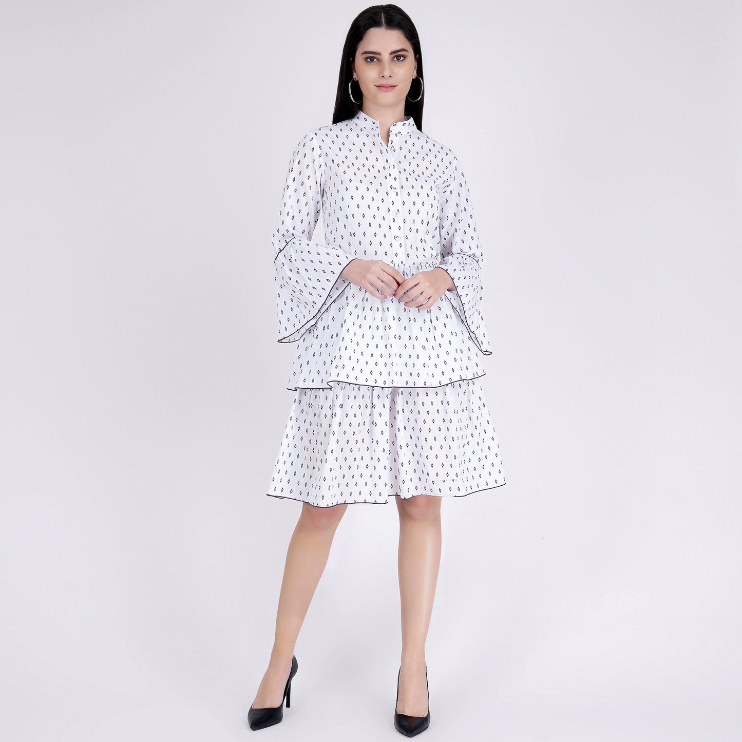 White Frill Dress