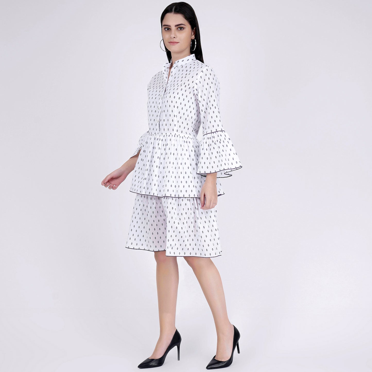 White Frill Dress