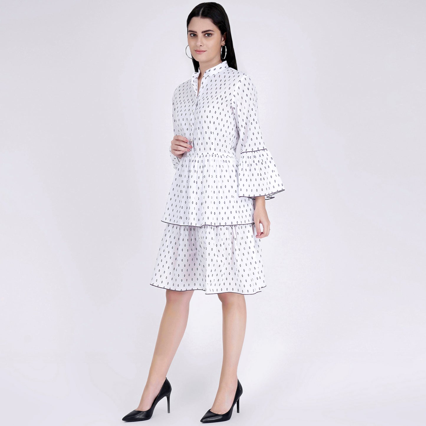 White Frill Dress