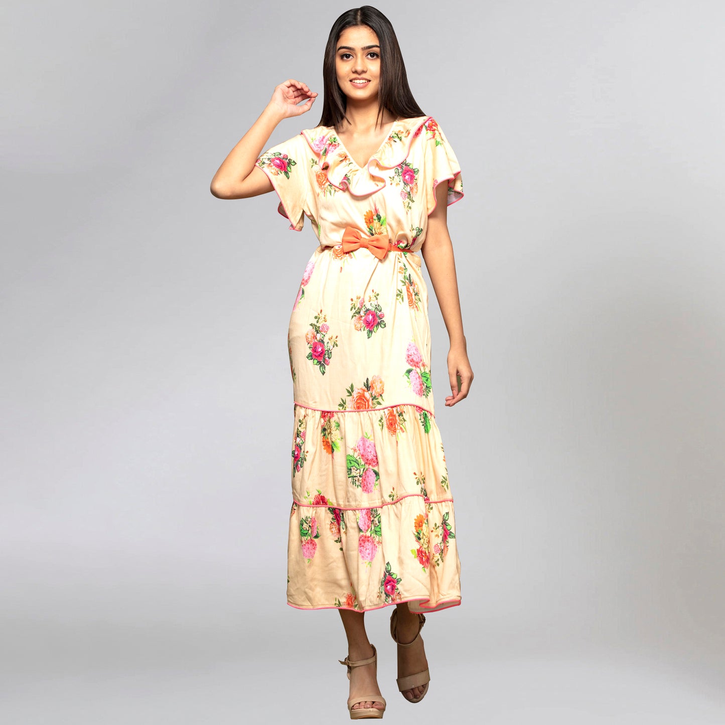 Yellow Floral Dress