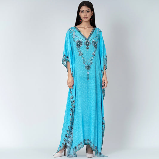 Blue Pearl Full Length Kaftan