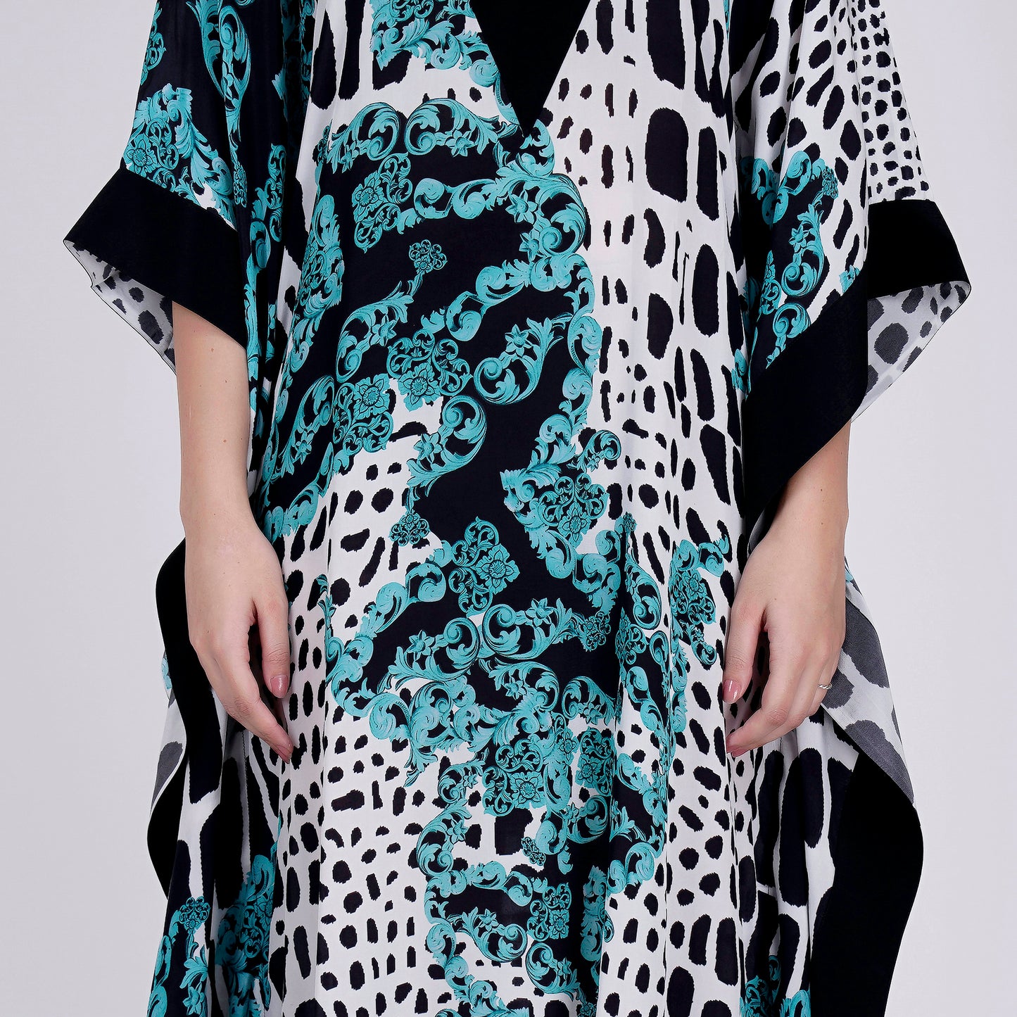 Blue Baroque Full Length Kaftan