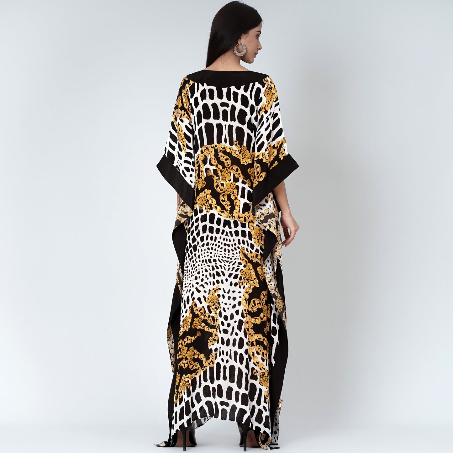 Yellow Baroque Full Length Kaftan