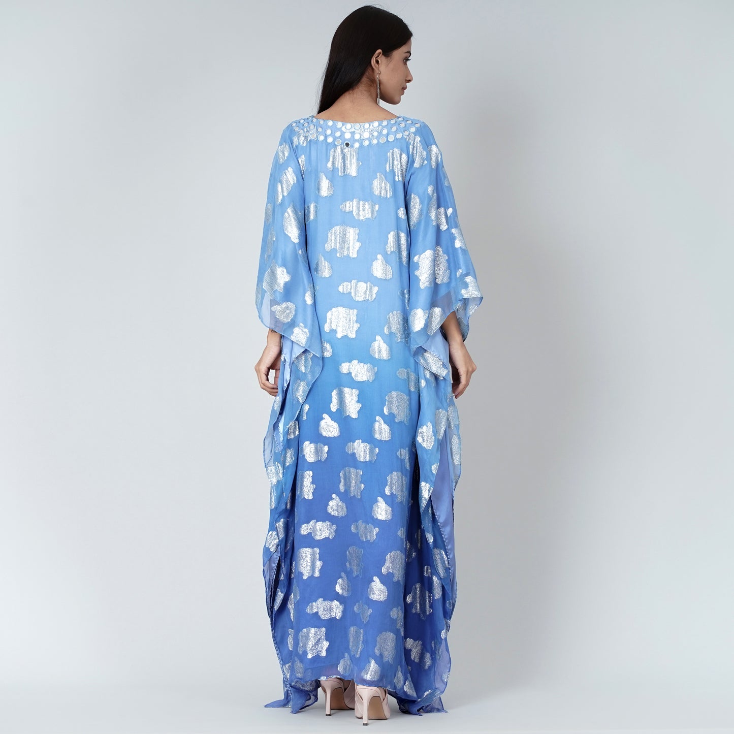 Blue Ombre Full Length Kaftan