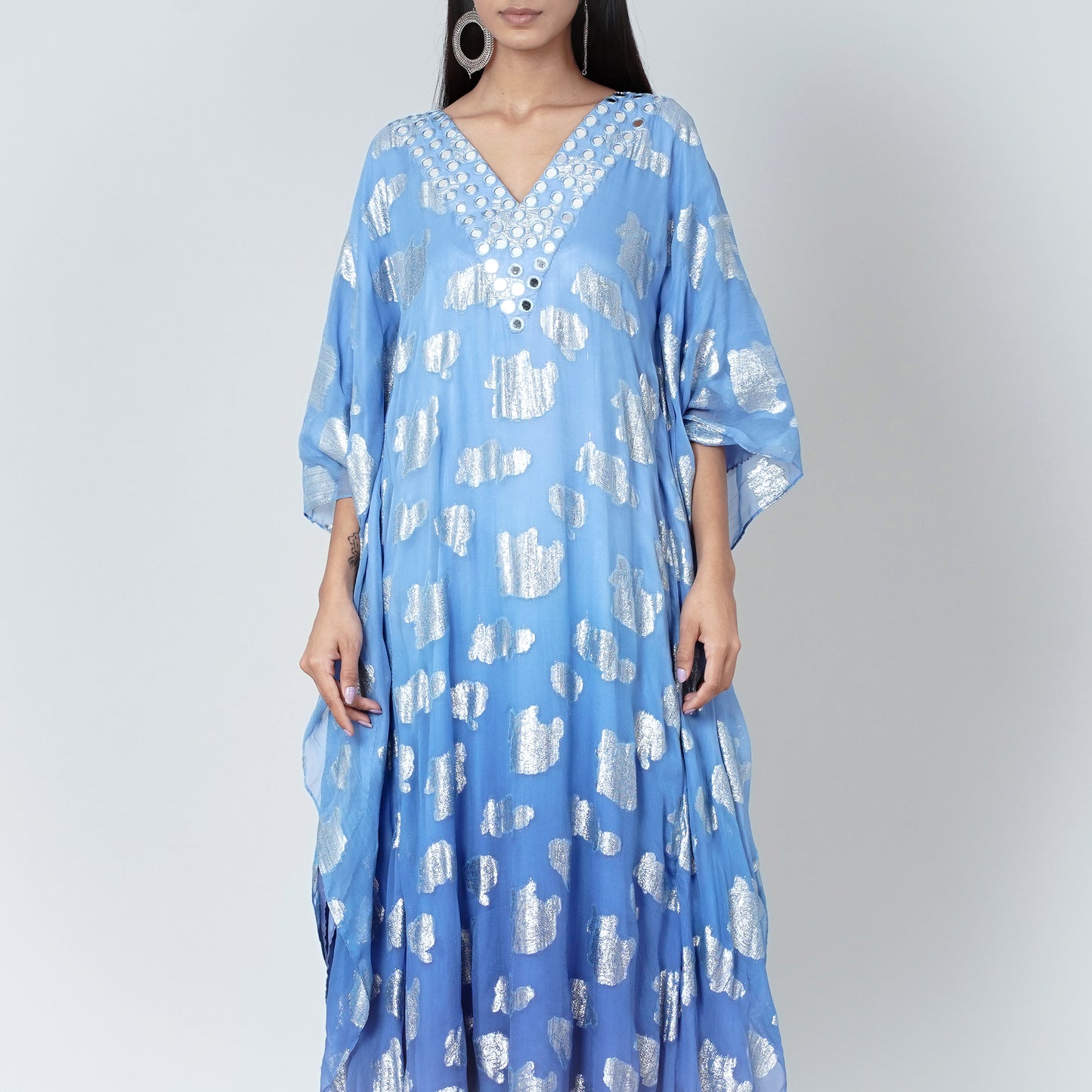 Blue Ombre Full Length Kaftan