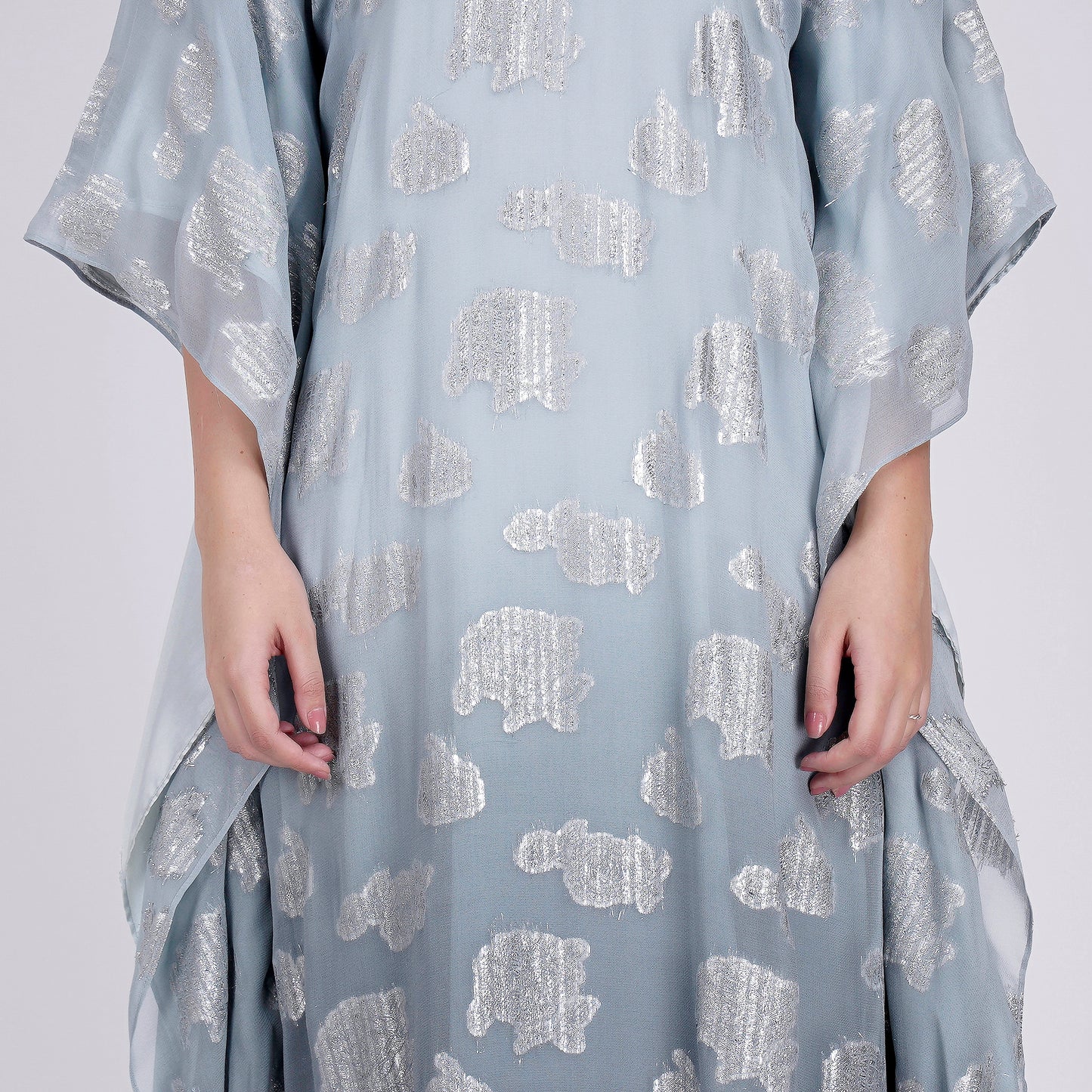 Grey Ombre Full Length Kaftan