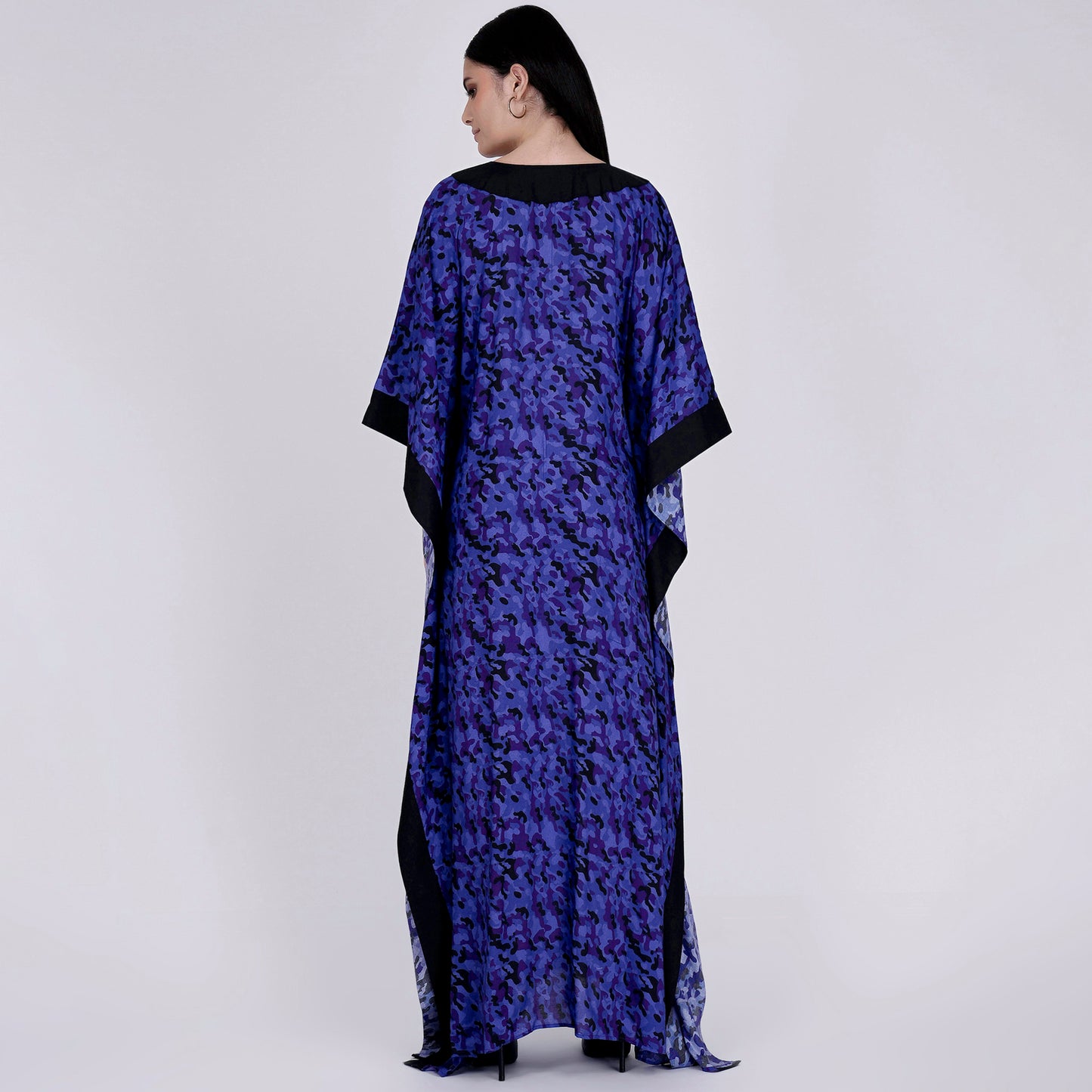 Blue Camouflage Full Length Kaftan
