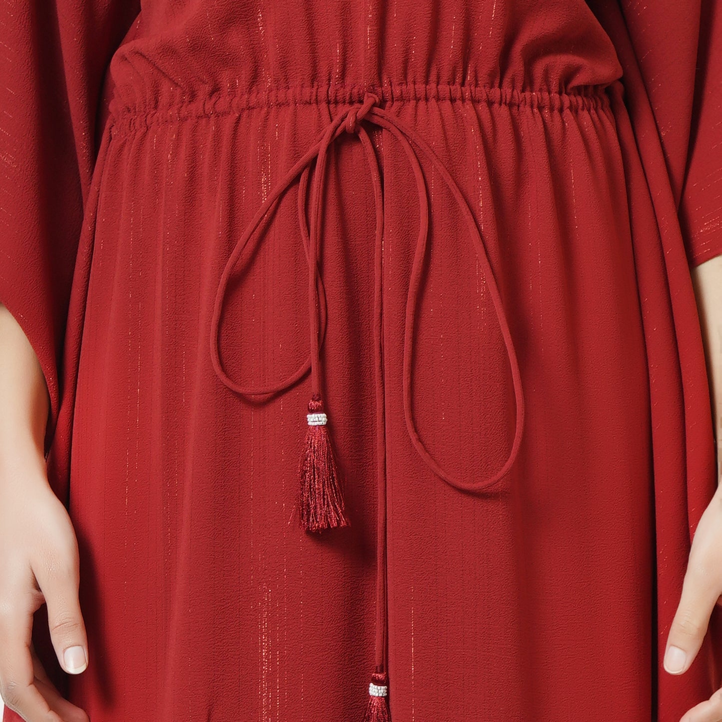 Russet Lurex Full Length Kaftan