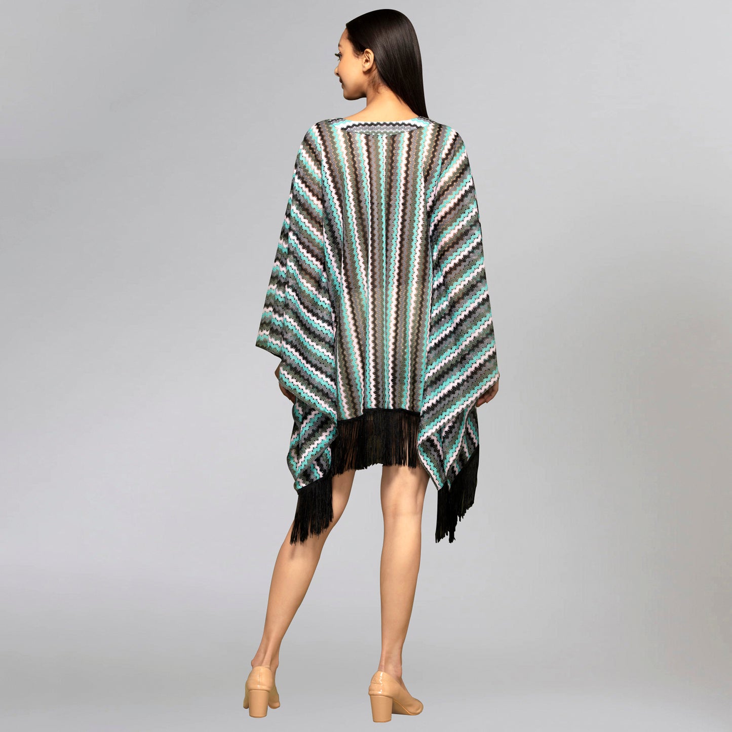 Green Knit Kaftan Tunic