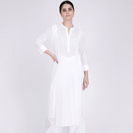White Straight Kurta