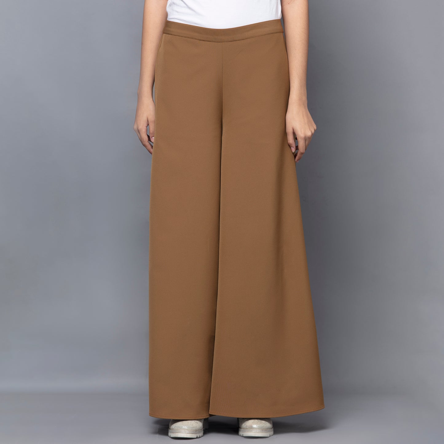 Caramel Brown Wide Leg Pants