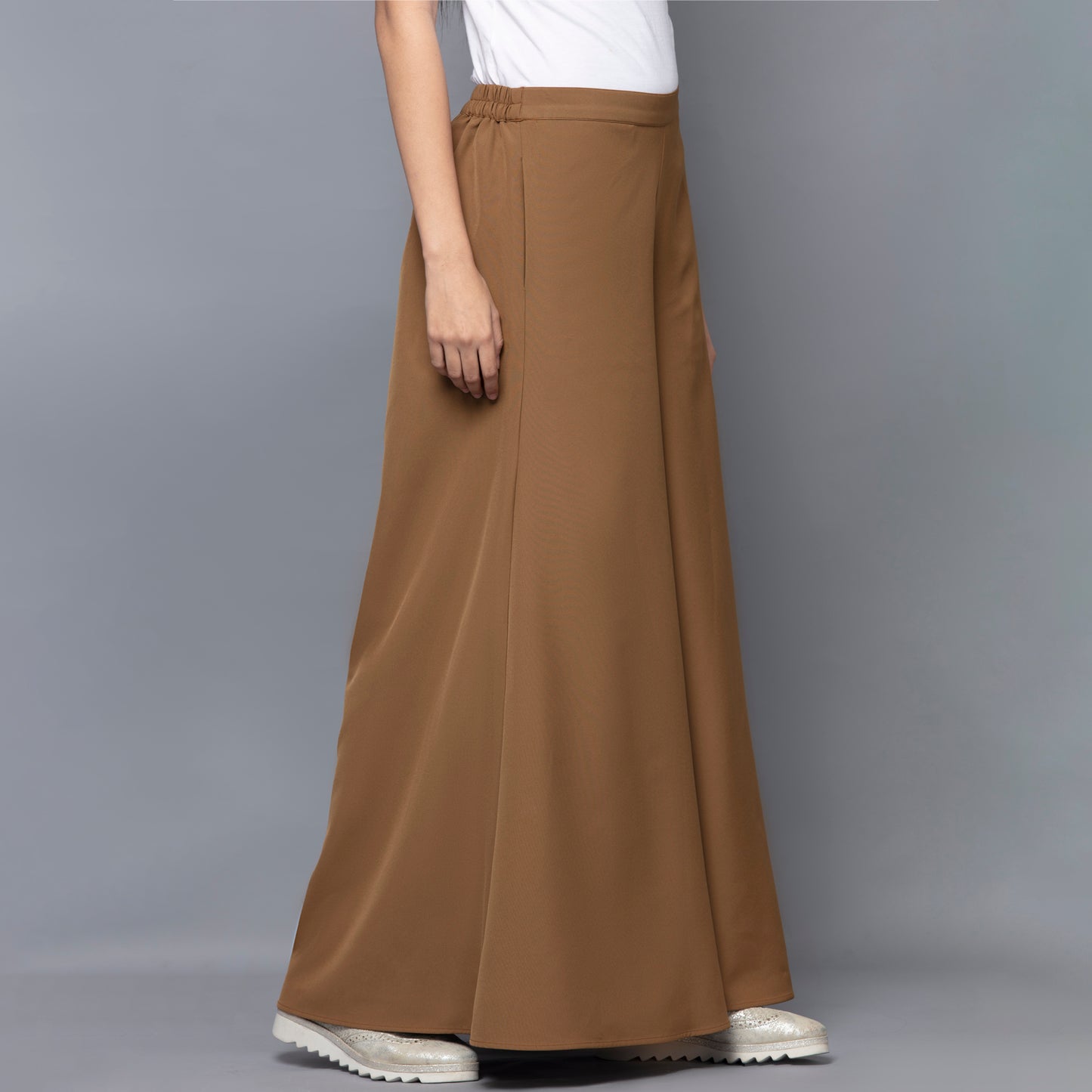 Caramel Brown Wide Leg Pants
