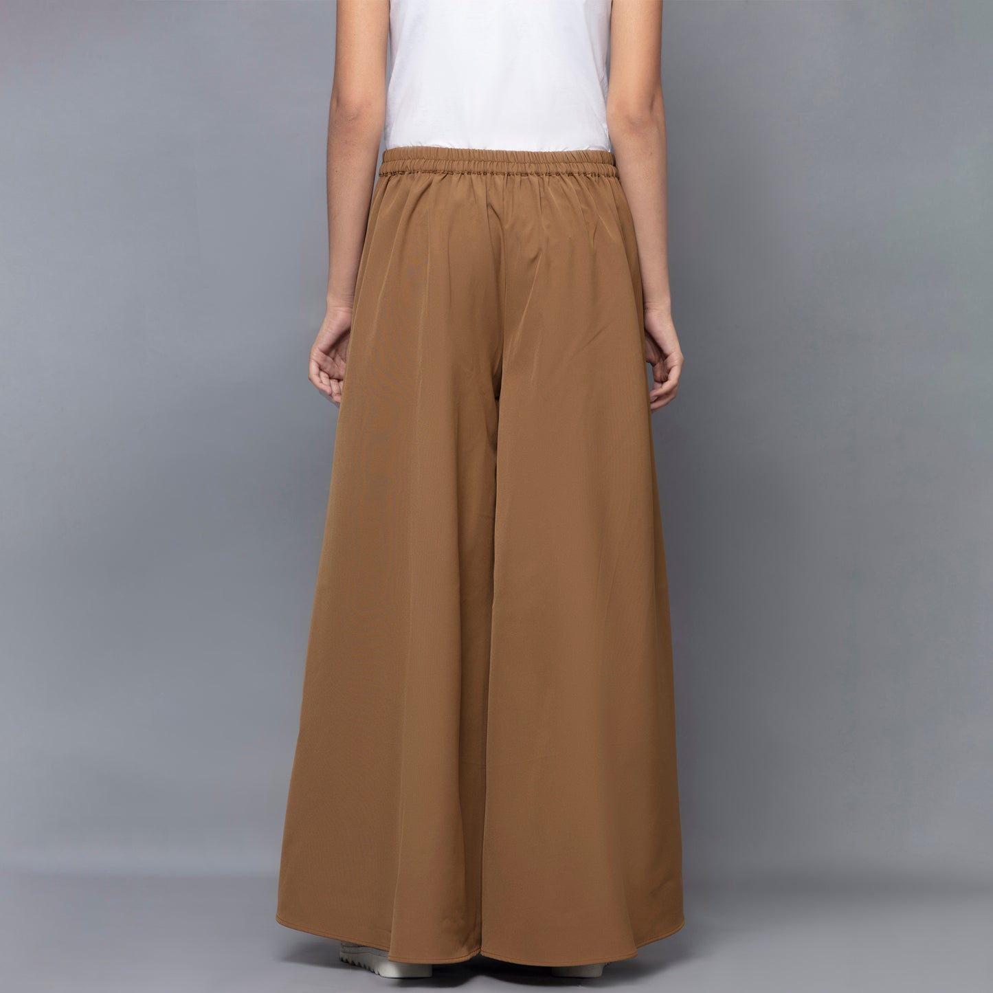 Caramel Brown Wide Leg Pants