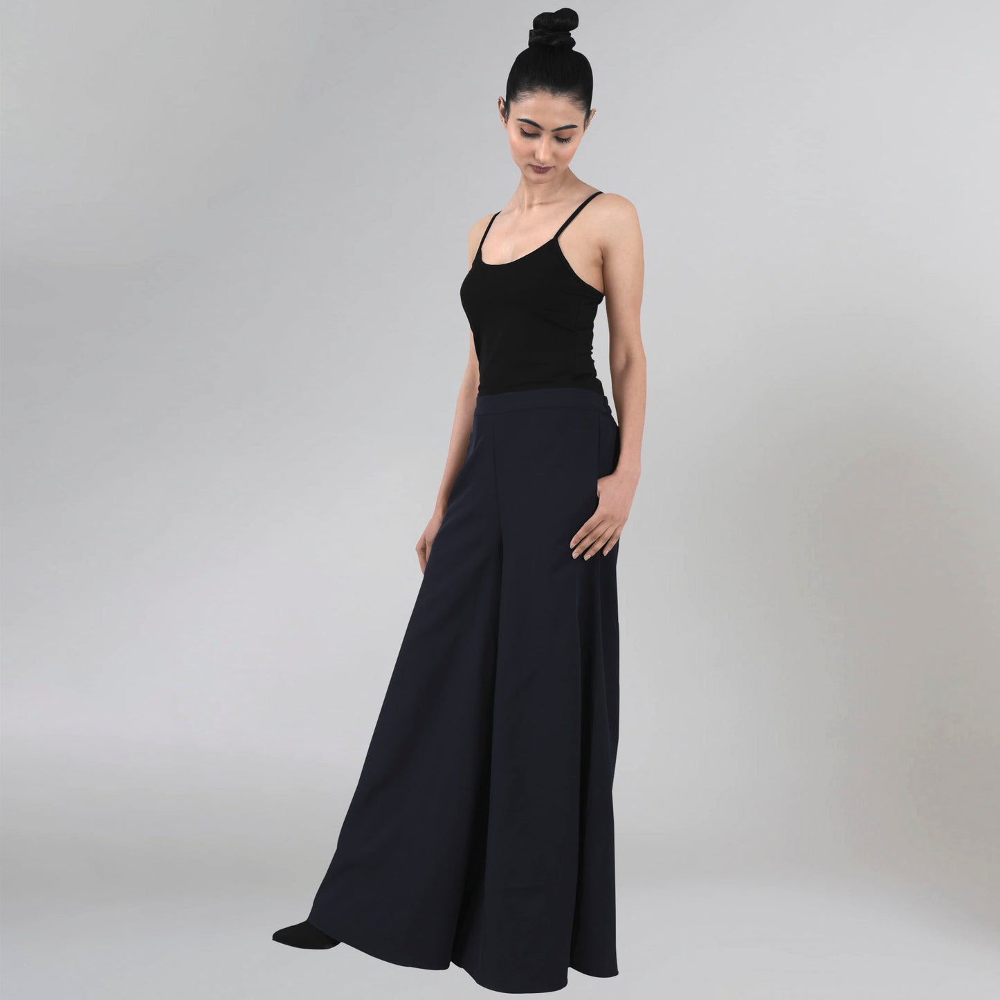 Dark Blue Wide Leg Pants
