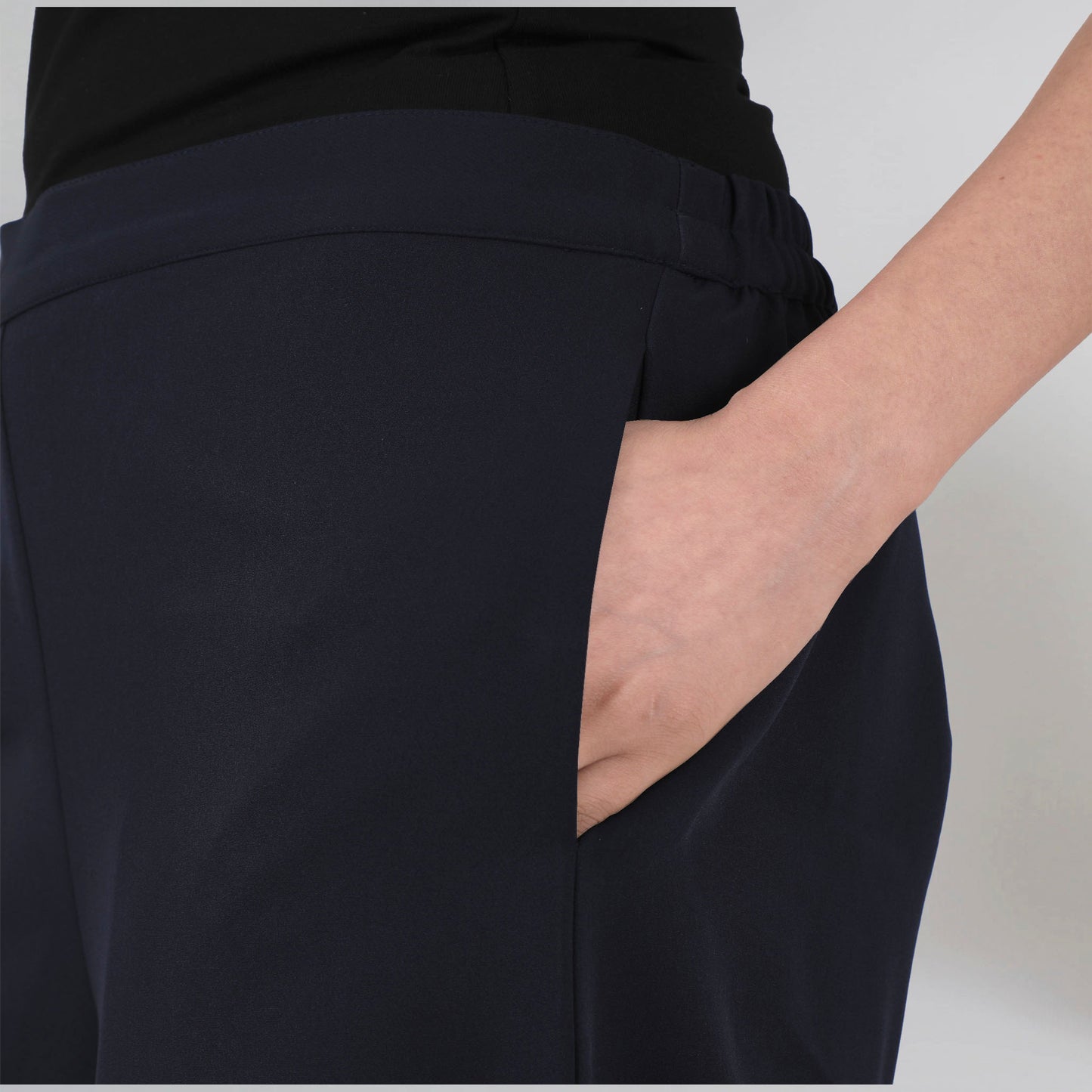 Dark Blue Wide Leg Pants
