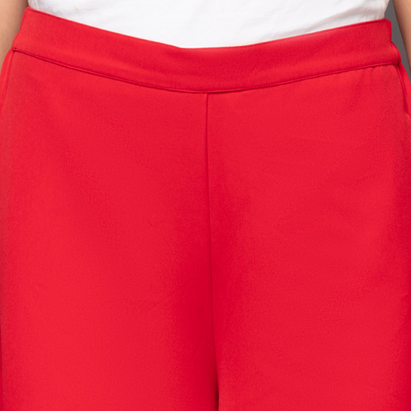 Red Wide Leg Pants