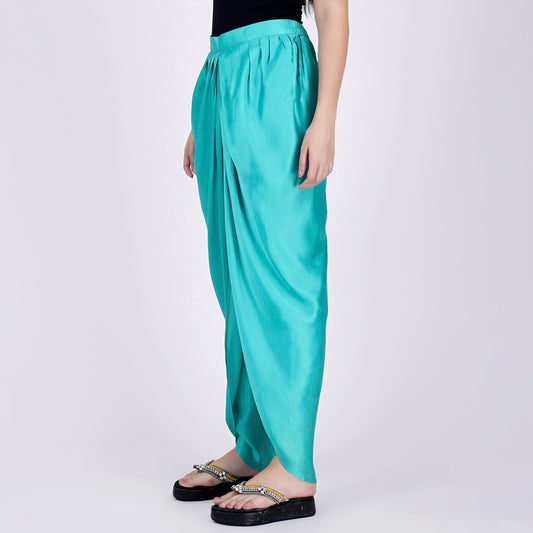 Cyan Tulip Pants